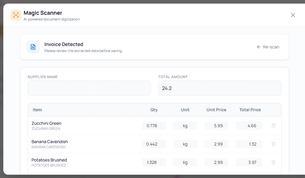 Magic Scanner Result